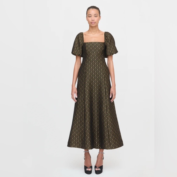 Hill House Dresses & Skirts - Hill House Matilda Dress | Elegant Black and Gold Women's Dress